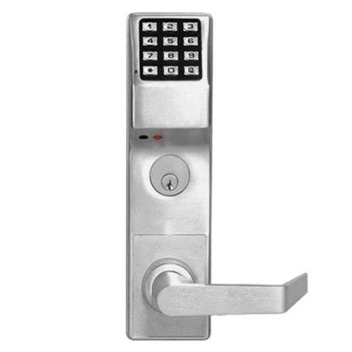 Alarm Lock Trilogy DL3500CRR Classroom Mortise Lever Set With High Capacity Audit Trail, US26D Satin Chrome, Right Handed, Grade 1