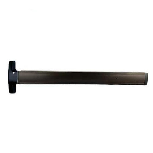 First Choice 3690 Concealed Vertical Rod Exit, 36", Exit Only, No Trim, Dark Bronze Anodized Finish, Grade 1