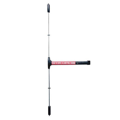 Detex V50-EB Surface Vertical Rod Exit Alarm, Narrow Stile, 9V, Satin Aluminum Finish