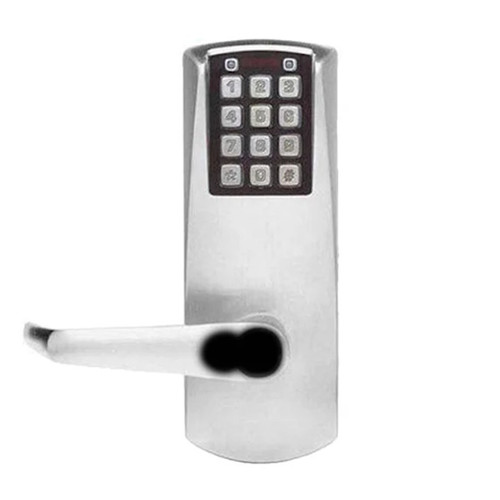 E-Plex E2031B Electric Pushbutton Cylindrical Lever Set, SFIC, 2¾" Backset, Satin Chrome, Grade 1