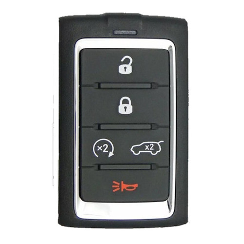 Jeep 5 Button Smart Key Shell Replacement Case M3NWXFOB1, 68377534AB -Aftermarket