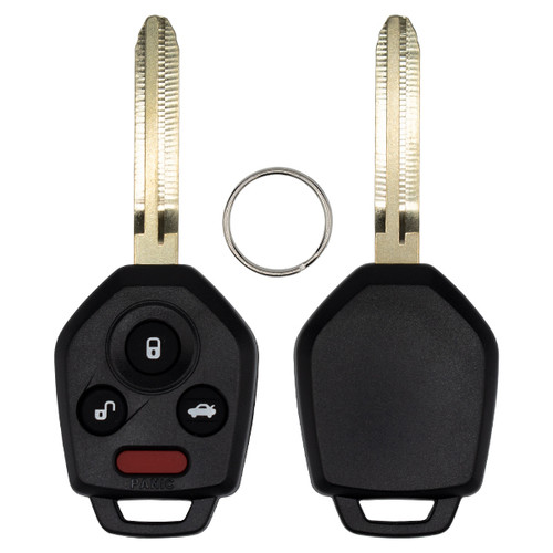 Keyless2Go Replacement Subaru 4 Button H Chip Remote Head Key (Gray Pod) CWTB1G077, 57497-SJ051, 433 MHz - Premium Aftermarket