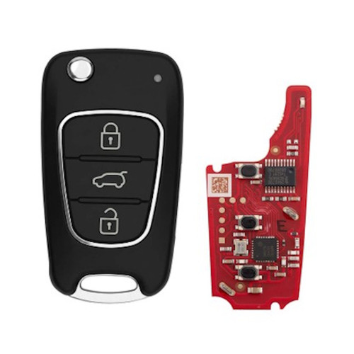 Xhorse XNHY22EN 3 Button Hyundai/Kia Style, 2nd Generation,  Wireless Flip Remote Key