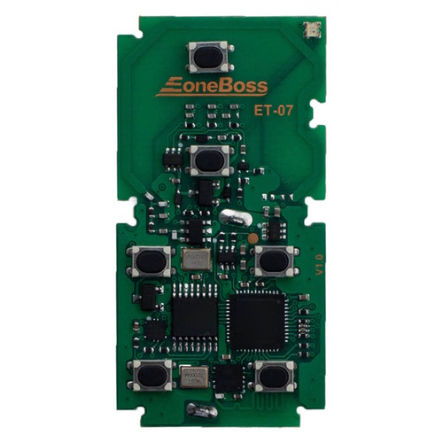 EoneBoss Toyota 6 Button Universal Proximity Smart Key PCB with Switchable Frequency 315 & 433 MHz, ET-07