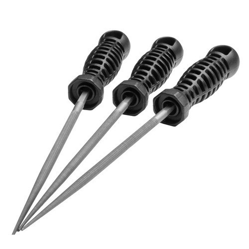 Lock Monkey 6" Swiss Pattern Round Impressioning File Set (#0, #2, #4 Cut) - Halloween Promo