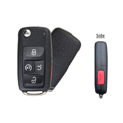 Volkswagen 5 Button Remote Flip Key NBG010206T, 561837-202-A, 315 MHz - Refurbished, Recase