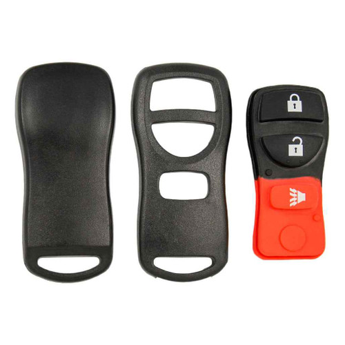 Keyless2Go 3 Button Remote Shell for Nissan Infiniti KBRASTU15 Remote Shells Keyless2Go