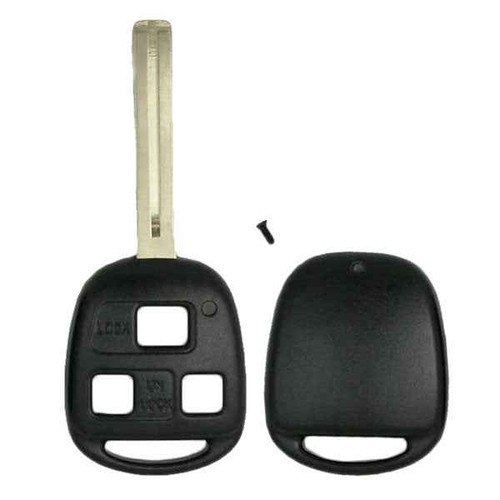 Keyless2Go 3 Button Remote Head Key Shell for Lexus - Long Blade Keys & Remotes Lexus