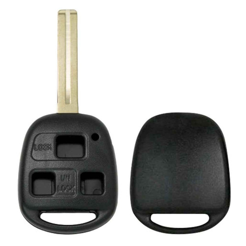Keyless2Go 3 Button Remote Key Shell for Lexus - Short Blade Shells Keyless2Go