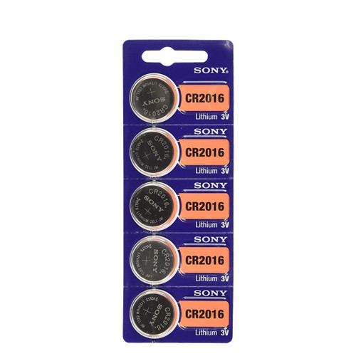 SONY CR2016 Coin Battery, 5 Pack