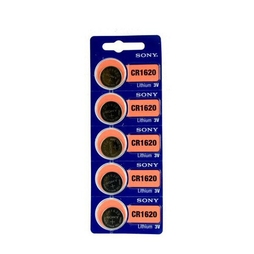 SONY CR1620 Coin Battery, 5 Pack