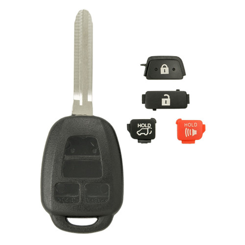 Keyless2Go Keyless2Go 4 Button Remote Key Shell With HATCH for Toyota HYQ12BDM GQ4-52T Keys & Remotes