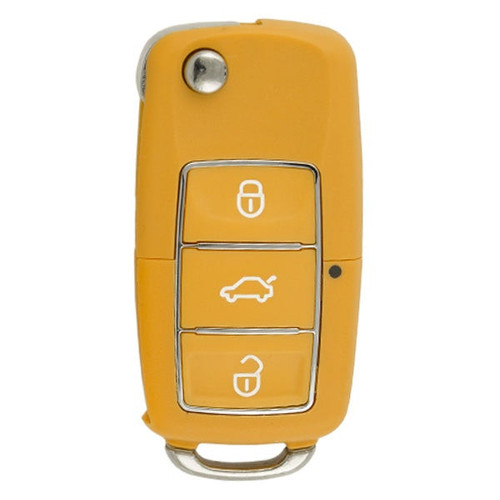 Xhorse Xhorse VVDI Volkswagen B5 Type Universal Remote Key 3 Buttons Wired - Special - YELLOW Aftermarket