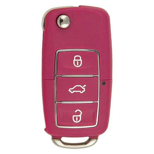 Xhorse VVDI Volkswagen B5 Type Universal Remote Key 3 Buttons Wired - Special - PINK