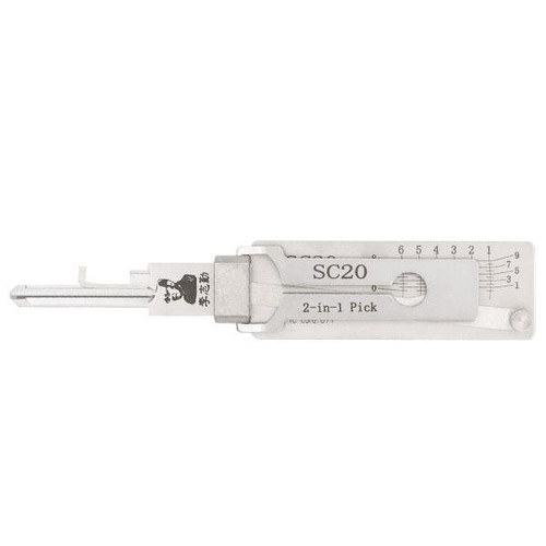 Original Lishi Original Lishi 2-in-1 Residential Pick SC20 Schlage L Keyway - Anti-Glare Original Lishi