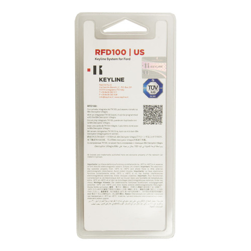 Keyline KEYLINE (RFD100-US-40) Cloneable Remote Head Key Cloneable Remote Keys
