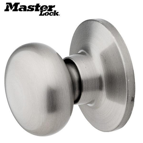 Master Lock Master Lock BC0515BOX Biscuit Dummy Door Knob - Passage - Satin Nickel Master Lock