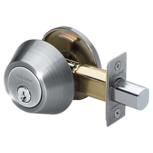 Master Lock Master Lock DS0615KA4 Single Cylinder Deadbolt KW1 - Grade 3 - Satin Nickel Our Hardware Brands