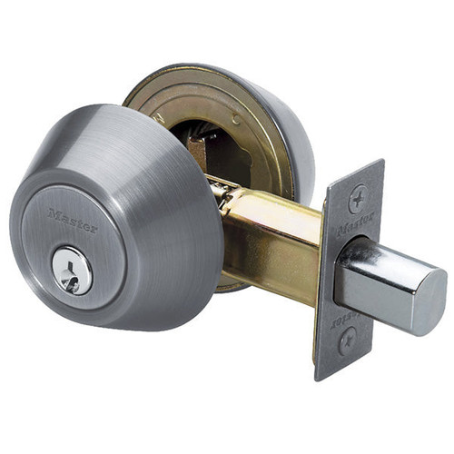 Master Lock DS0715KA4 Double Cylinder Deadbolt KW1 Grade 3 - Satin Nickel