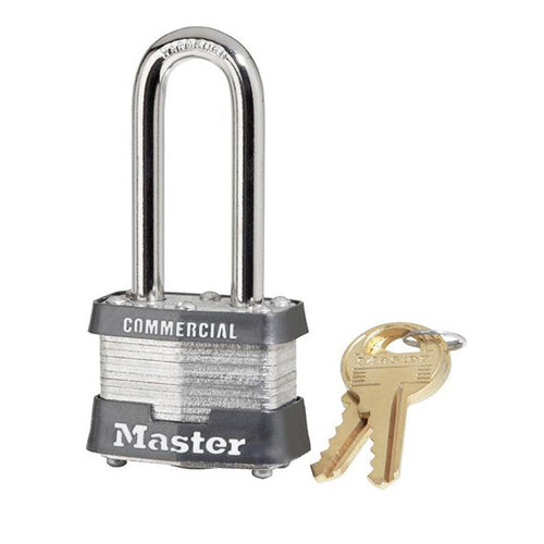 Master Lock Master Lock #3LH KA 1-9/16 in Wide Laminated Steel Pin Tumbler Padlock with 2 in Shackle, Keyed Alike Our Brands