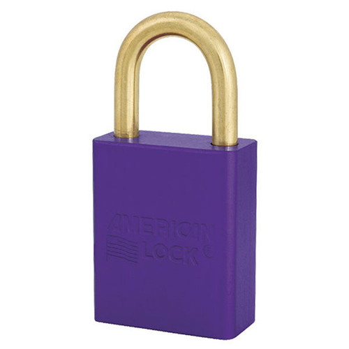 American Lock American Lock #A1105 1-1/2 in Aluminum Safety Lockout Padlock 0 Bitted - Purple American Lock