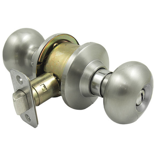 PLS PLS K340P Grade 3 Cylindrical Door Knob SC1 Portland Style - Privacy Our Brands