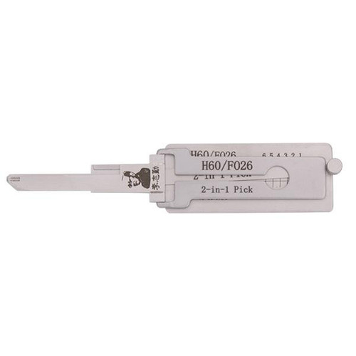 Original Lishi Original Lishi H60/FO26 For Ford from 1990 10-Cut 2-in-1 Pick Door/Trunk - Anti Glare Picks & Decoders