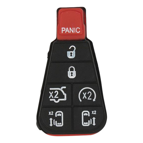 DURASHELL 7 Button Replacement Pad for New Style POD Keys Chrysler / Dodge / Volkswagen IYZ-C01C Shells