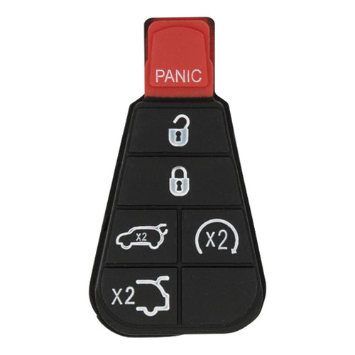 DURASHELL 6 Button Replacement Pad for New Style POD Keys Jeep IYZ-C01C Durashell