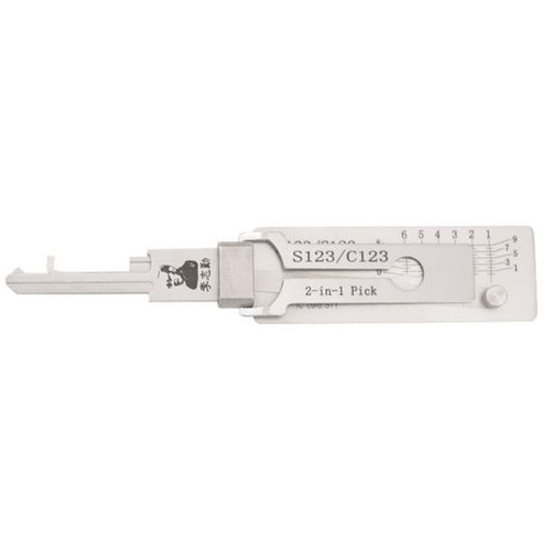 Original Lishi Original Lishi 2 in 1 Pick for Schlage C123 / S123 Locks - Anti-Glare Tools
