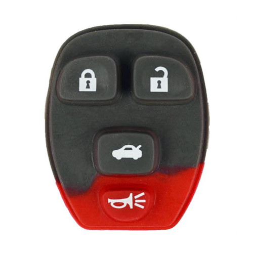 Keyless2Go 4 Button Replacement Pad for GM FCC ID: OUC60270 / OUC60221 Shells