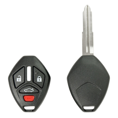 Mitsubishi Keyless2Go 4 button Shell for Mitsubishi Remote Head Keys MIT3 with Shoulder Stops Keyless2Go