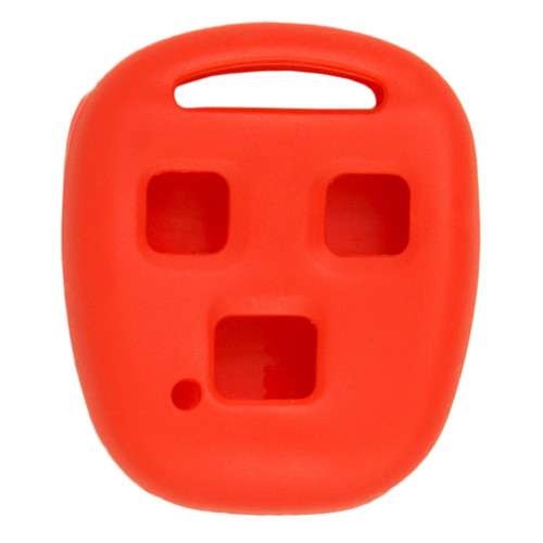 Keyless2Go Replacement Silicone Jacket Keyless Remote Cover LXUS123 for Lexus - Red Auto Accessories