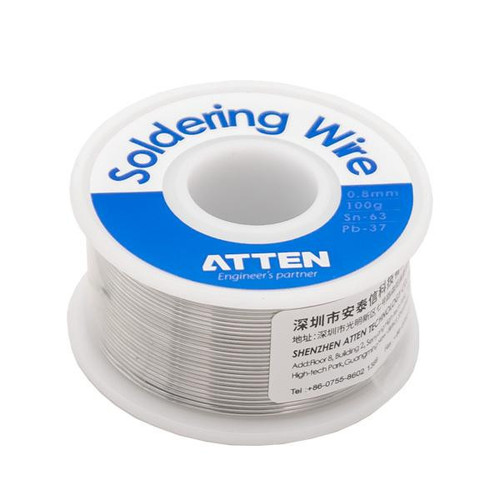 ATTEN TS-638100 Lead Soldering Wire 100g 0.8mm NO ROHS