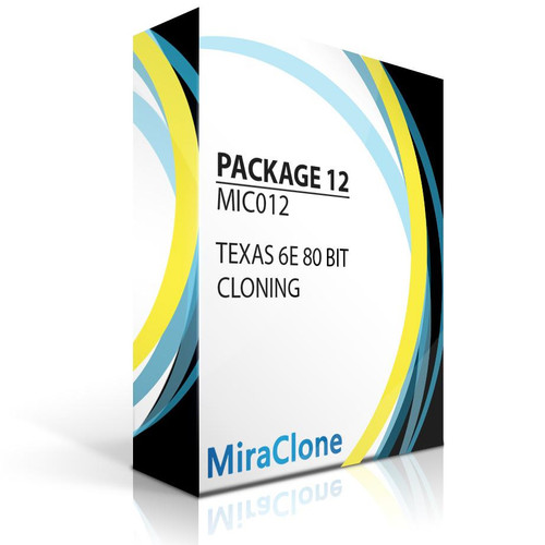 MiraClone Cloning Software - Texas 6e/4d DST 80-bit transponders - Package 12