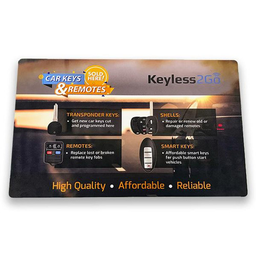 Keyless2Go Keyless2Go Promotional Counter Mat 11 x 17 Auto Accessories