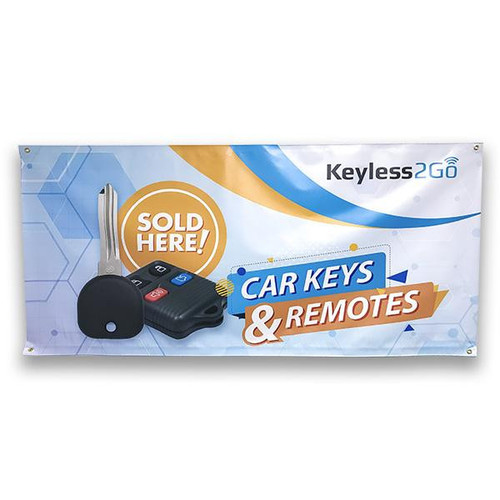 Keyless2Go Promotional Vinyl Banner 3x6 Feet