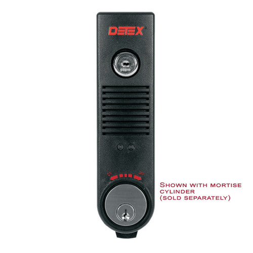 DETEX DETEX EAX 500 Surface Mount Battery Powered Door Alarm - Black Exit Devices