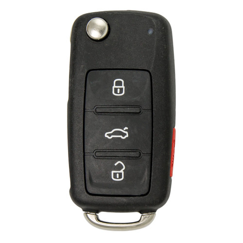 Keyless2Go Keyless2Go 4 Button Remote Flip Smart Key Proximity Replacement For Volkswagen NBG010206T 5K0837202AK Our Brands