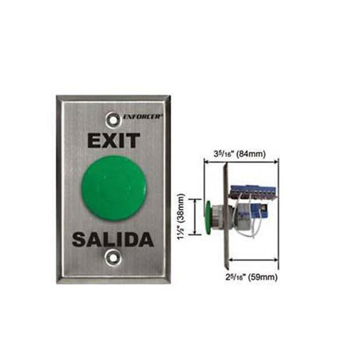 SECO-LARM Seco-Larm Push-to-Exit Plate w/ built-in Timer Access Control