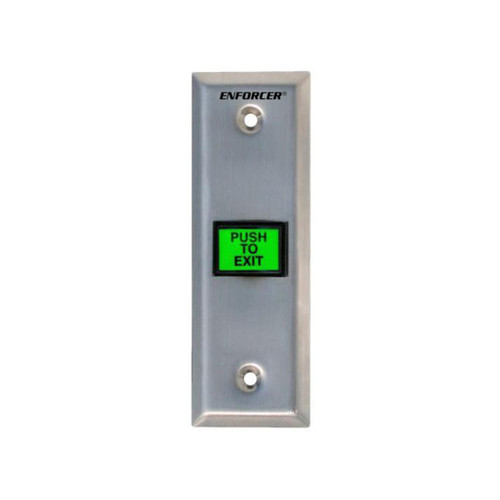 Seco-Larm Slimline LED-Illuminated RTE Wall Plates - Stainless Steel
