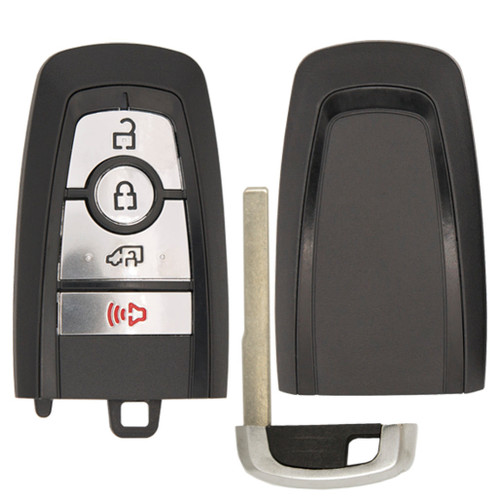Keyless2Go Keyless2Go 4 Button Shell For Ford Smart Proximity Remote Key M3N-A2C931423 164-R8234 Smart Key Shells