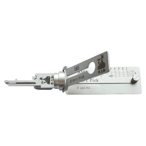Original Lishi Original Lishi 2 in 1 Pick for American Lock Padlocks AM5 - Anti-Glare Tools