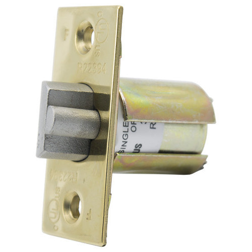PLS PLS L2LG Grade 2 Lever/Door Knob Latch Guarded 2 3/8 - Bright Brass US3 Shop Hardware