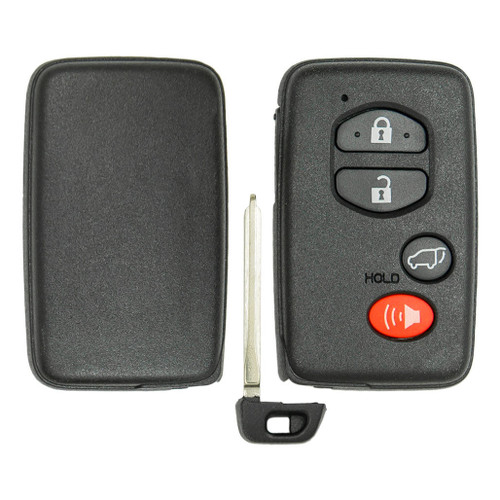 Keyless2Go Keyless2Go 4 Button Shell For Toyota Smart Proximity Remote Key HYQ14AAB, HYQ14ACX Shells