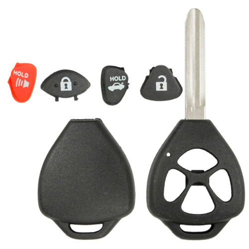 DURASHELL Durashell Rugged 4 Button Remote Key Shell For Toyota By Keyless2Go Shells