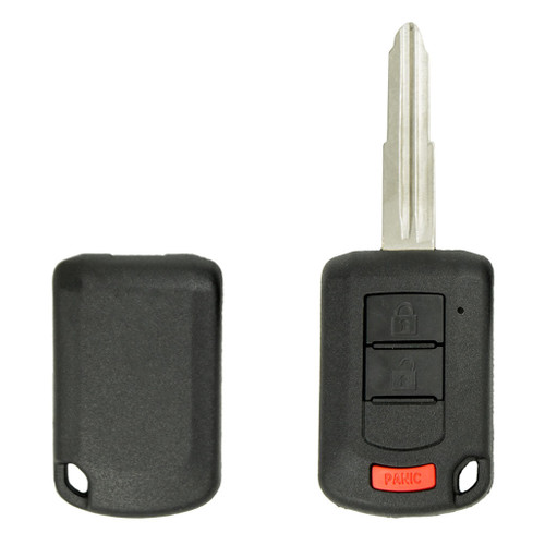 Keyless2Go Keyless2Go 3 button Shell for Mitsubishi Remote Head Keys MIT3 with Shoulder Stops OUCJ166N Keys & Remotes