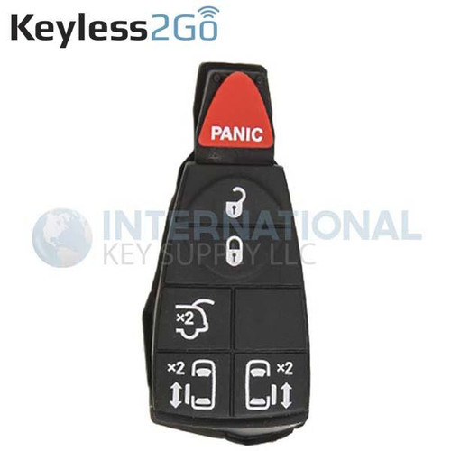 Keyless2Go 6 Button Replacement Pad for Chrysler / Dodge/ Jeep Fobik Keys IYZ-C01C Shop Automotive