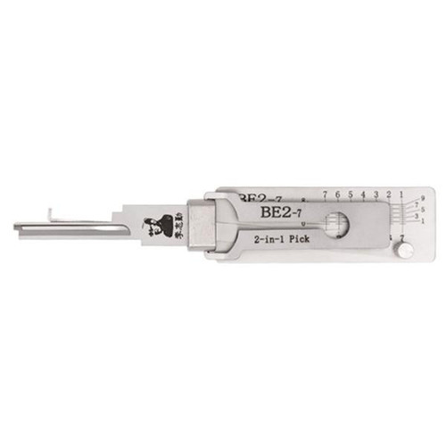Original Lishi Original Lishi 2-in-1 Residential Tool BE2 For BEST A Keyway 7-Pin - Anti-Glare Tools