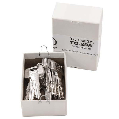 Aero Lock YH48 Tryout Keys Set Yamaha, Suzuki ATV and Motorcycles 1981 & Up - Code Series: C - 16 Keys